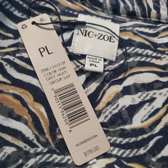 NWT NIC+ZOE Forest Fern Knit Dress Size PL, Retail $178, Business Casual - Picture 12 of 14